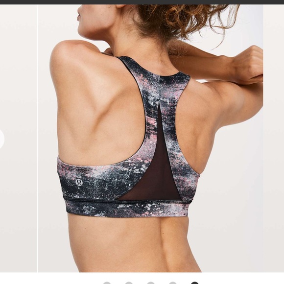 Lululemon Invigorate Bra, Azurite Poppy Coral Multi, SZ 8 - Picture 2 of 5